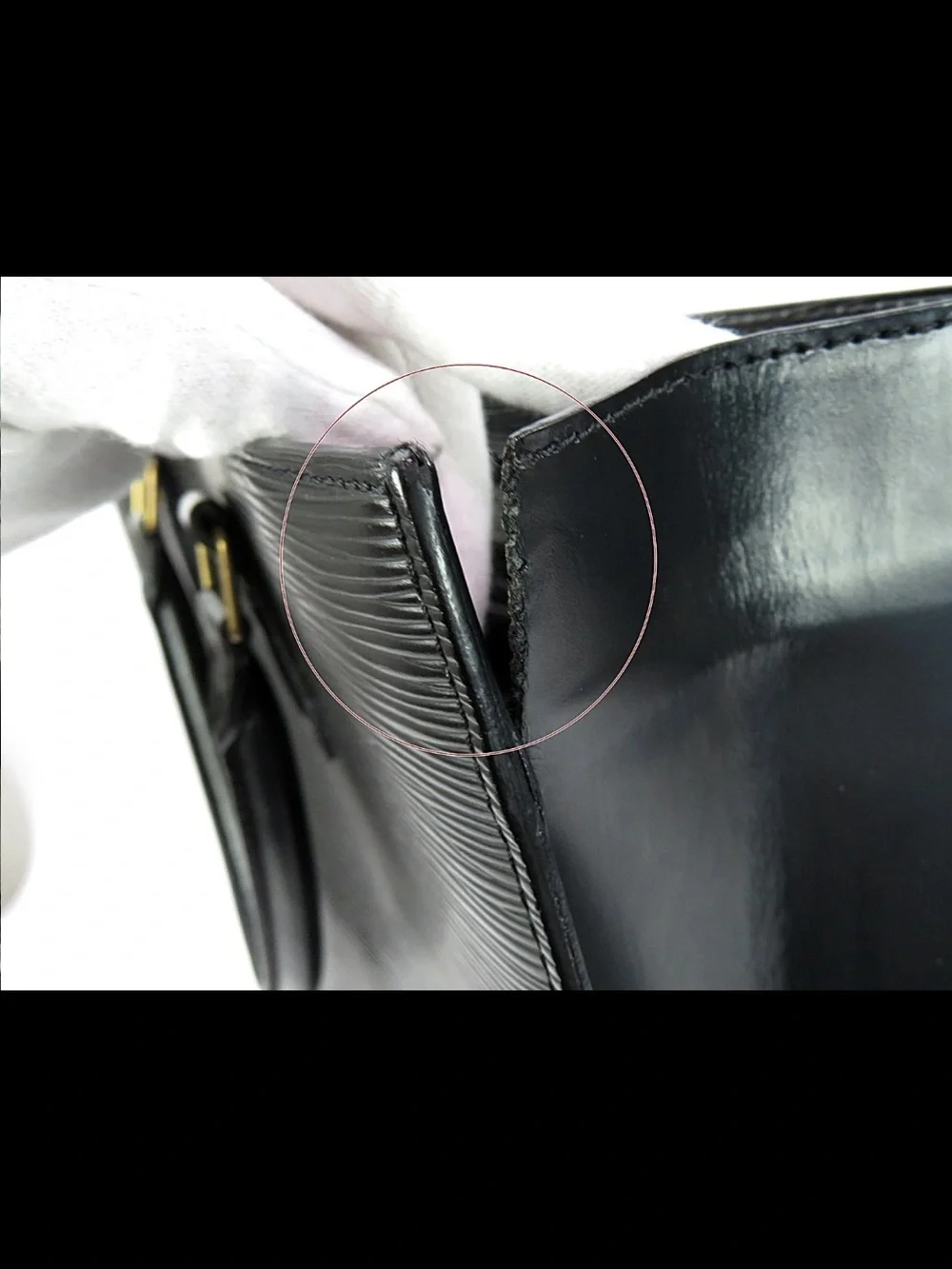 Louis Vuitton Black Epi Leather Vertical Tote
